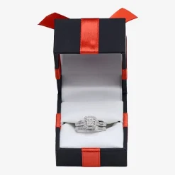 (I, I2) Womens 1/5 CT. Lab Grown White Diamond 14K Gold Over Silver Sterling Silver Bridal Set