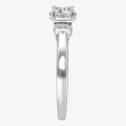 (I / I1) Womens 1 CT. T.W. Lab Grown White Diamond 10K Gold Round Solitaire Engagement Ring