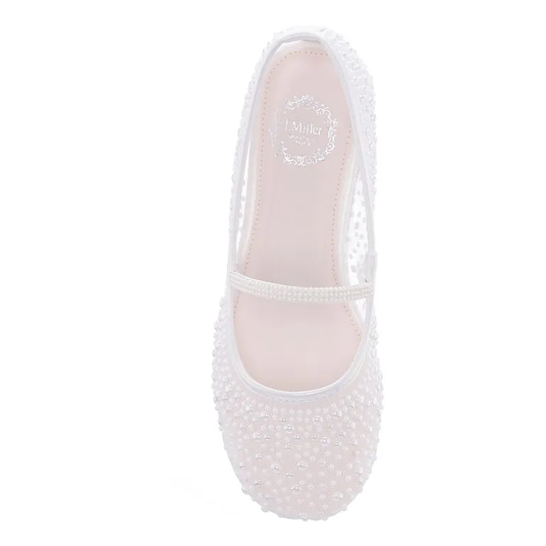 I. Miller Chyvone Big Kid Girls Round Closed Toe Ballet Flats