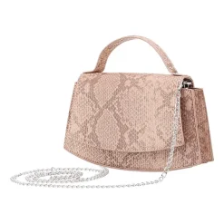 I. Miller Drake Metallic Printed Snake Evening Bag
