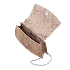 I. Miller Drake Metallic Printed Snake Evening Bag