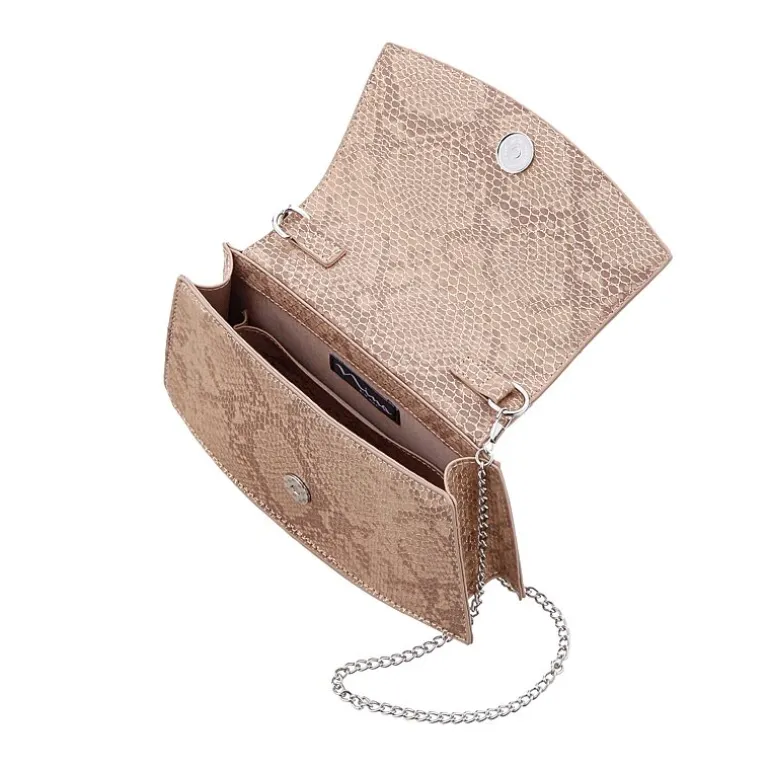 I. Miller Drake Metallic Printed Snake Evening Bag