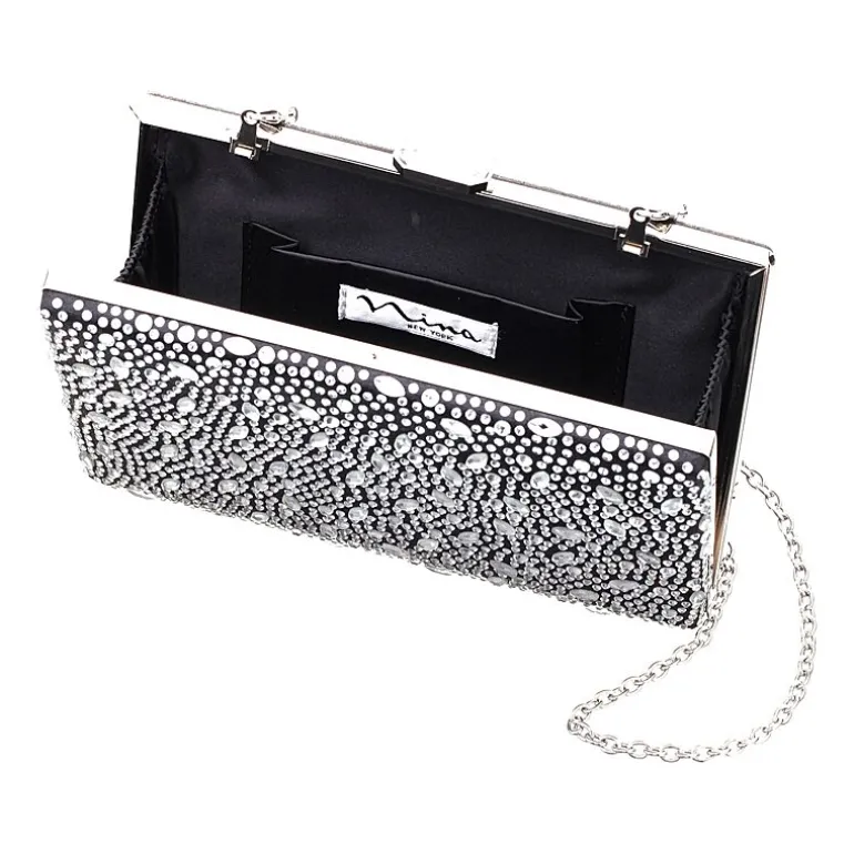 I. Miller Villie Crystal Pattern Minaudiere Evening Bag