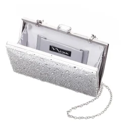 I. Miller Villie Crystal Pattern Minaudiere Evening Bag