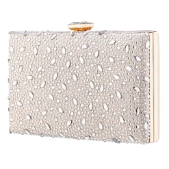 I. Miller Villie Crystal Pattern Minaudiere Evening Bag
