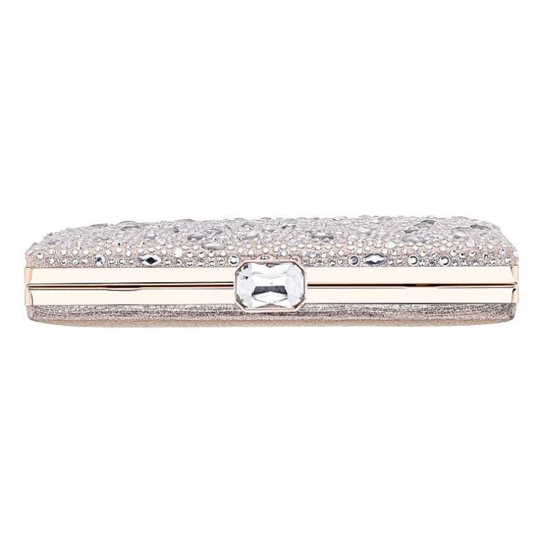 I. Miller Villie Crystal Pattern Minaudiere Evening Bag