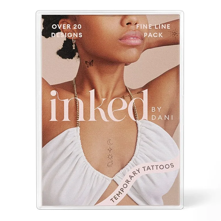 Inked By Dani Fine Line Temporary Tattoo Pack