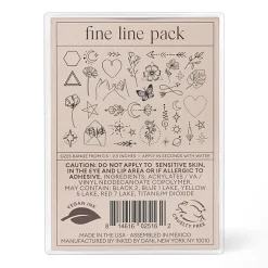 Inked By Dani Fine Line Temporary Tattoo Pack