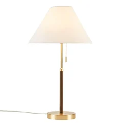 INK+IVY Bromley Two Tone Pull-Chain Metal Table Lamp