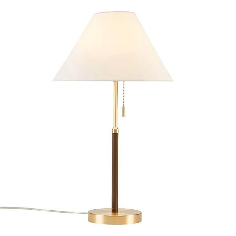 INK+IVY Bromley Two Tone Pull-Chain Metal Table Lamp