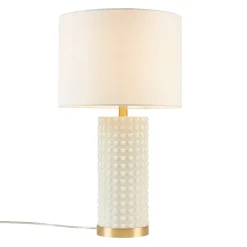 INK+IVY Grace Textured Dot Glass Table Lamp