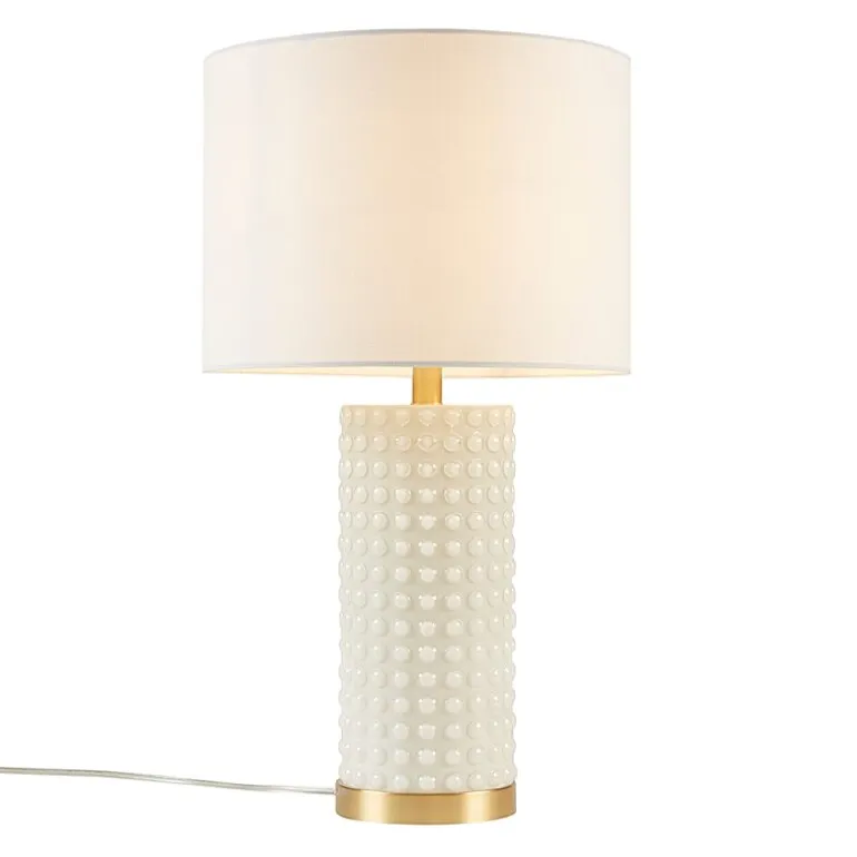 INK+IVY Grace Textured Dot Glass Table Lamp