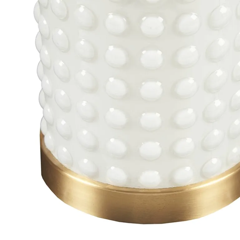 INK+IVY Grace Textured Dot Glass Table Lamp