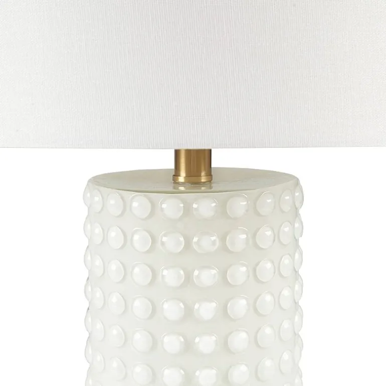 INK+IVY Grace Textured Dot Glass Table Lamp