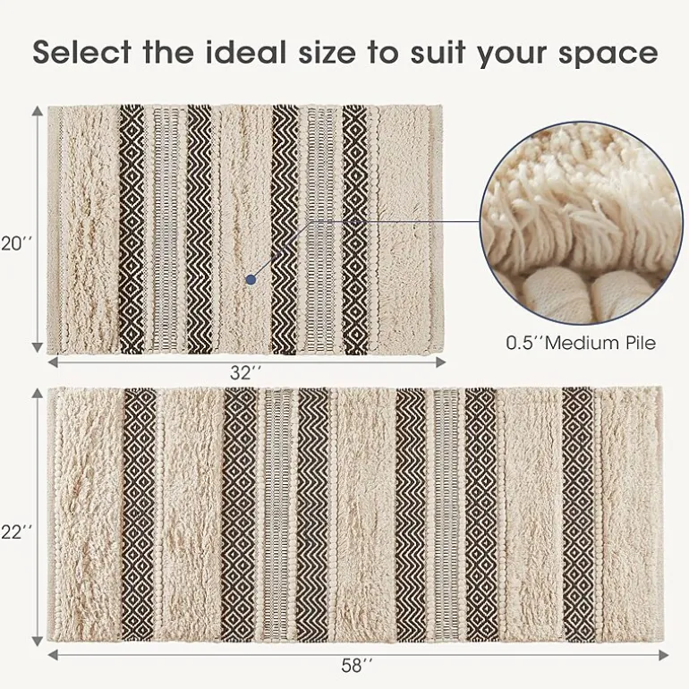 INK+IVY Imani Bath Rug