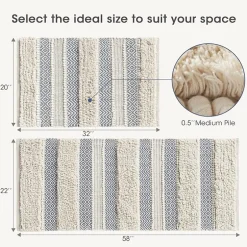 INK+IVY Imani Bath Rug