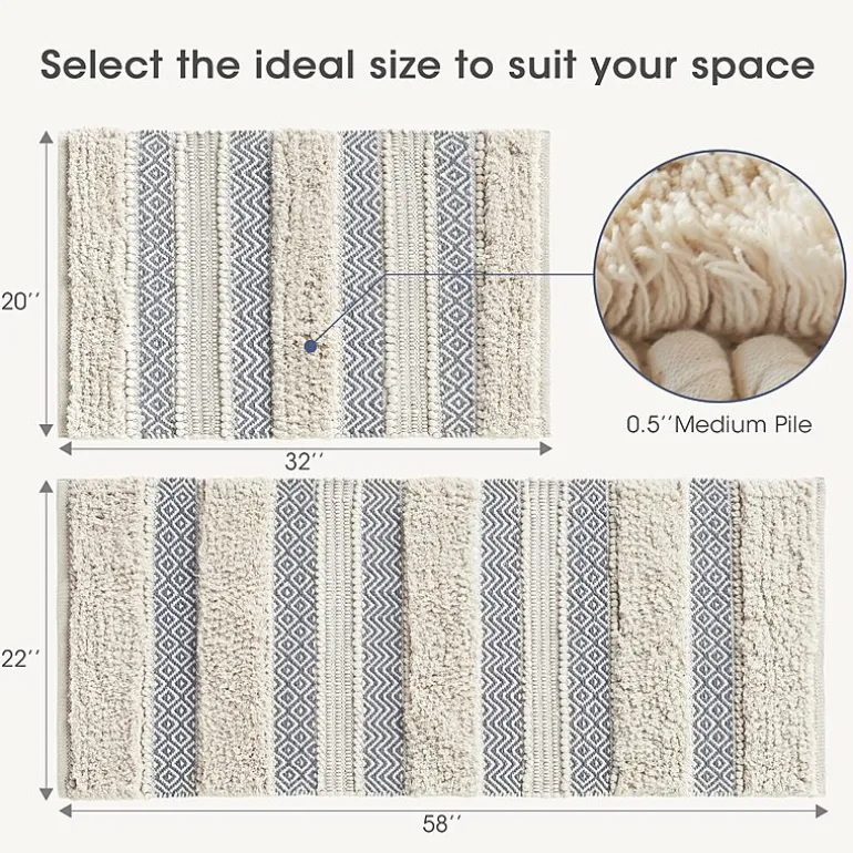 INK+IVY Imani Bath Rug