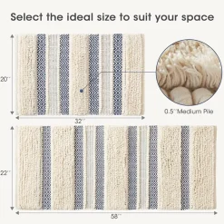 INK+IVY Imani Bath Rug