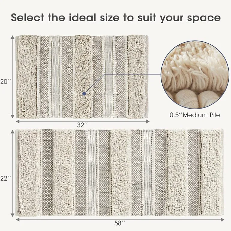 INK+IVY Imani Bath Rug