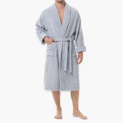 INK+IVY Mens Tall Long Sleeve Knee Length Robe