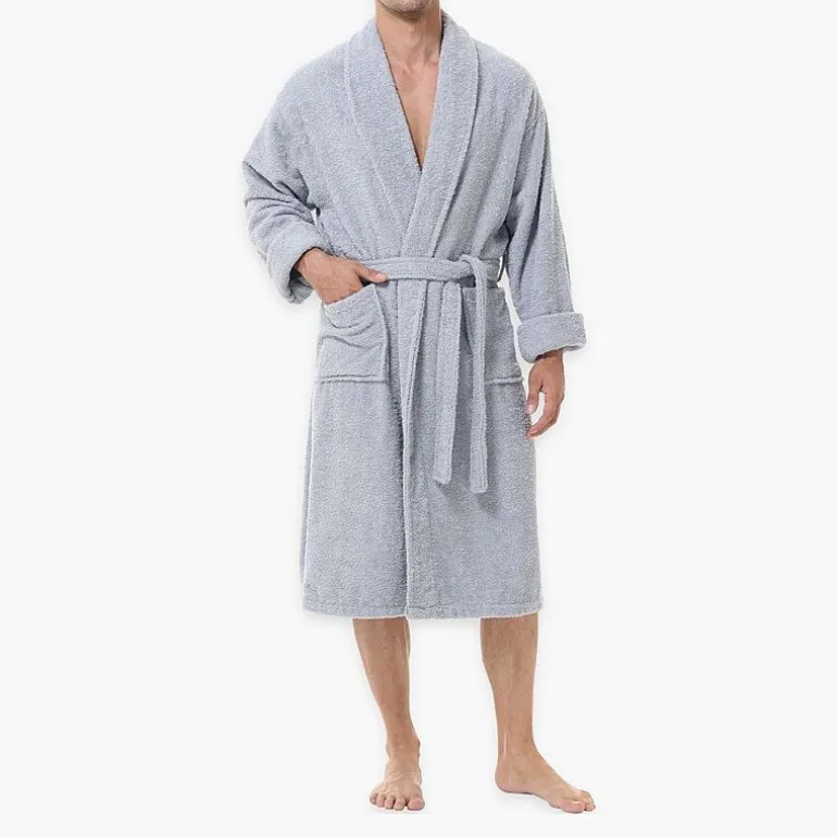 INK+IVY Mens Tall Long Sleeve Knee Length Robe