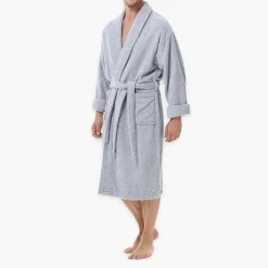 INK+IVY Mens Tall Long Sleeve Knee Length Robe