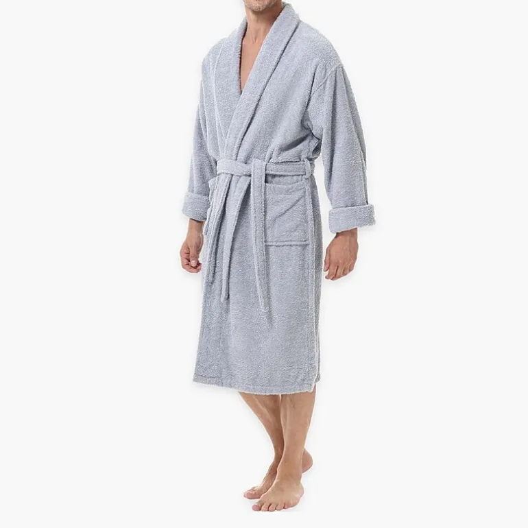 INK+IVY Mens Tall Long Sleeve Knee Length Robe