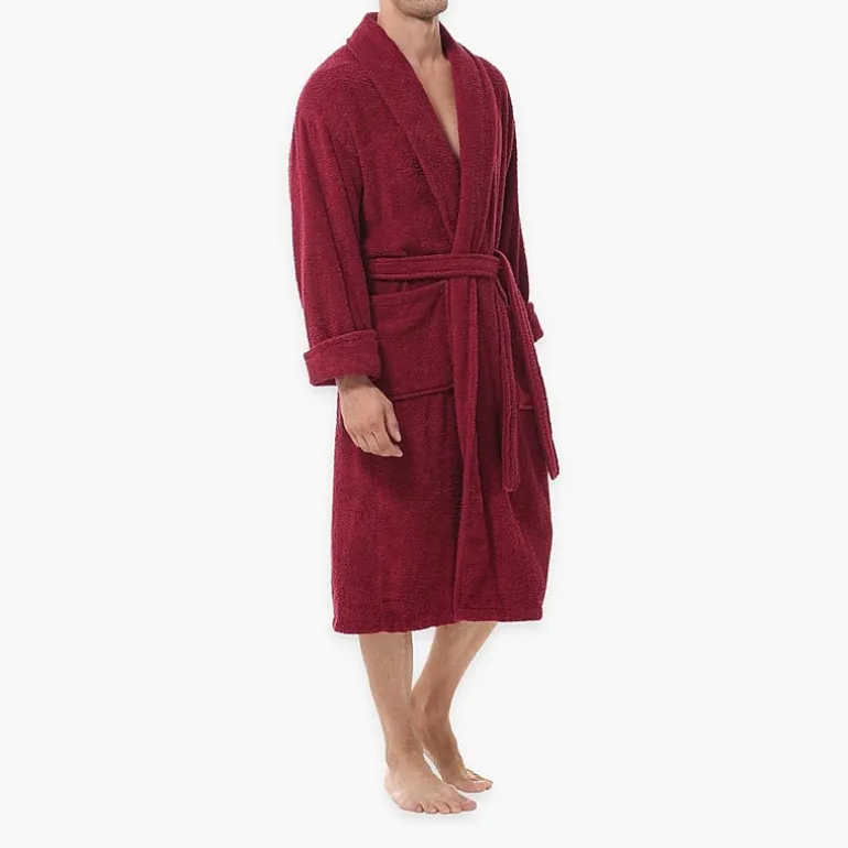 INK+IVY Mens Tall Long Sleeve Knee Length Robe