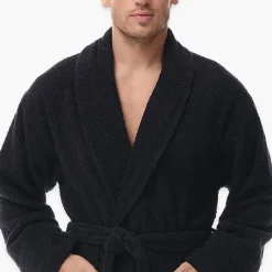 INK+IVY Mens Tall Long Sleeve Knee Length Robe