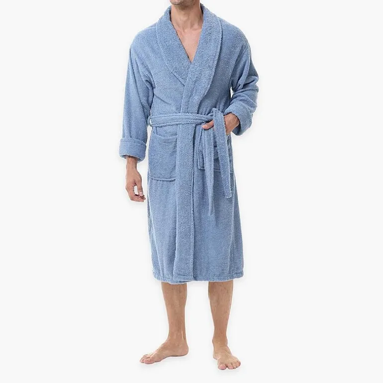 INK+IVY Mens Tall Long Sleeve Knee Length Robe