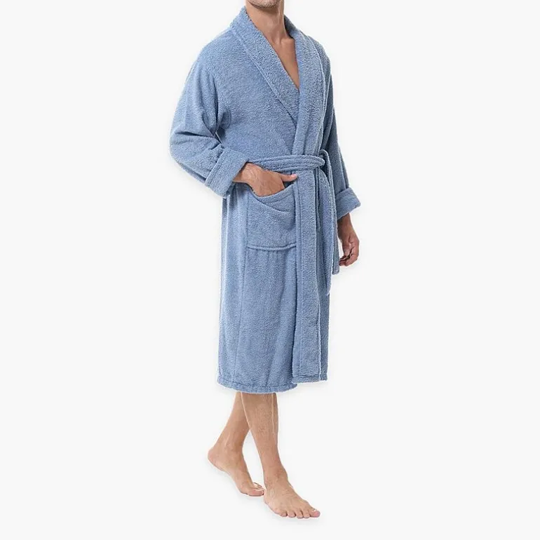 INK+IVY Mens Tall Long Sleeve Knee Length Robe