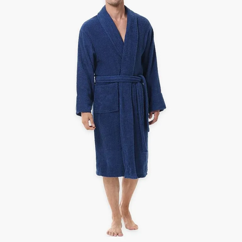 INK+IVY Mens Tall Long Sleeve Knee Length Robe