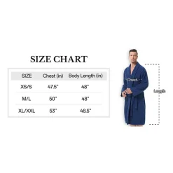 INK+IVY Mens Tall Long Sleeve Knee Length Robe