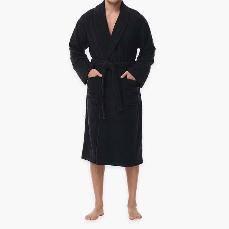 INK+IVY Mens Tall Long Sleeve Knee Length Robe