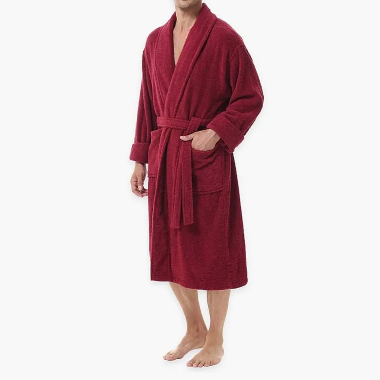 INK+IVY Mens Tall Long Sleeve Knee Length Robe
