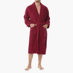 INK+IVY Mens Tall Long Sleeve Knee Length Robe
