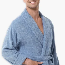 INK+IVY Mens Tall Long Sleeve Knee Length Robe
