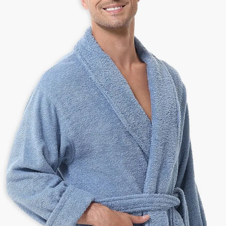INK+IVY Mens Tall Long Sleeve Knee Length Robe