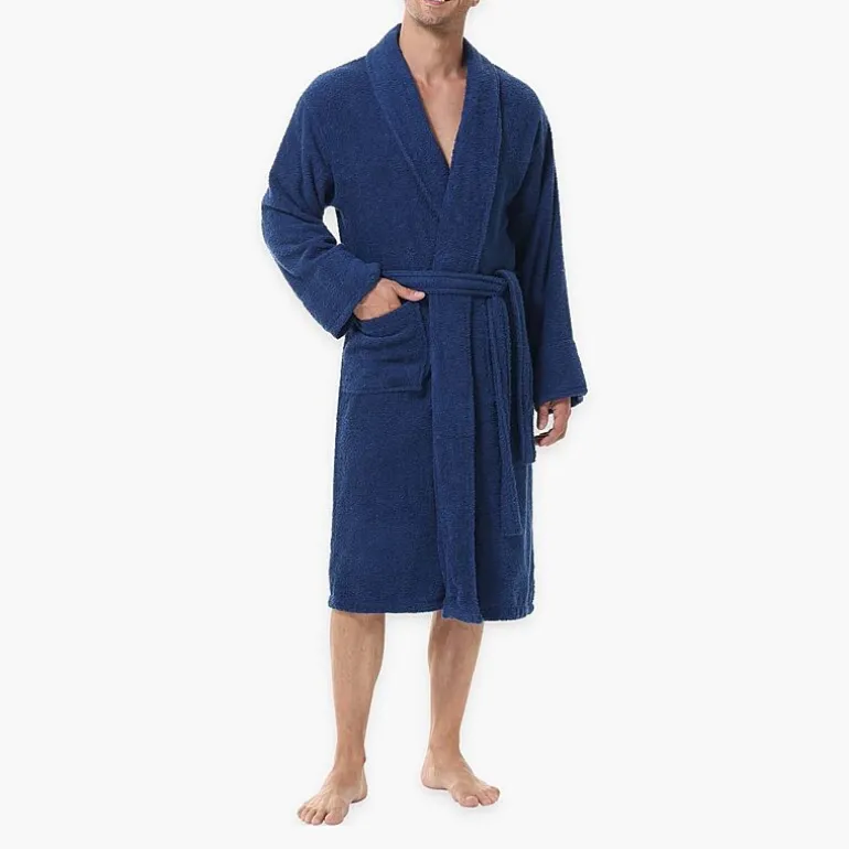 INK+IVY Mens Tall Long Sleeve Knee Length Robe