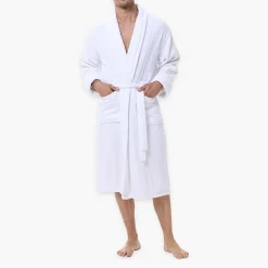 INK+IVY Mens Tall Long Sleeve Knee Length Robe