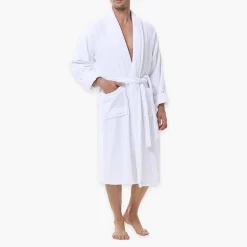INK+IVY Mens Tall Long Sleeve Knee Length Robe