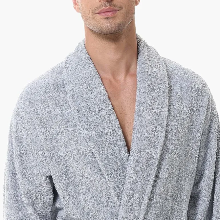 INK+IVY Mens Tall Long Sleeve Knee Length Robe