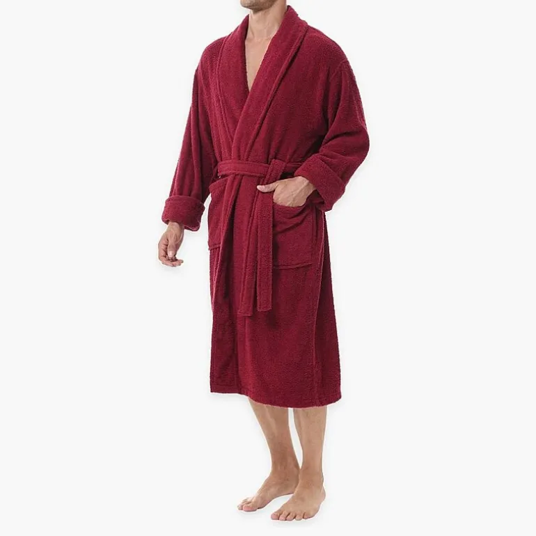 INK+IVY Mens Tall Long Sleeve Knee Length Robe