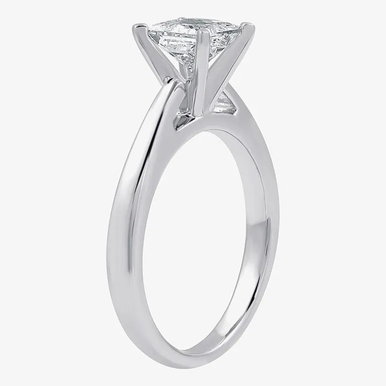 I Said Yes (G / Si1-Si2) Womens 1 1/4 CT. T.W. Lab Grown White Diamond Sterling Silver Solitaire Bridal Set
