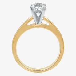 I Said Yes (G / Si1-Si2) Womens 1 1/4 CT. T.W. Lab Grown White Diamond Sterling Silver Round Solitaire Bridal Set