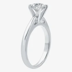 I Said Yes (G / Si1-Si2) Womens 1 1/4 CT. T.W. Lab Grown White Diamond Sterling Silver Round Solitaire Bridal Set