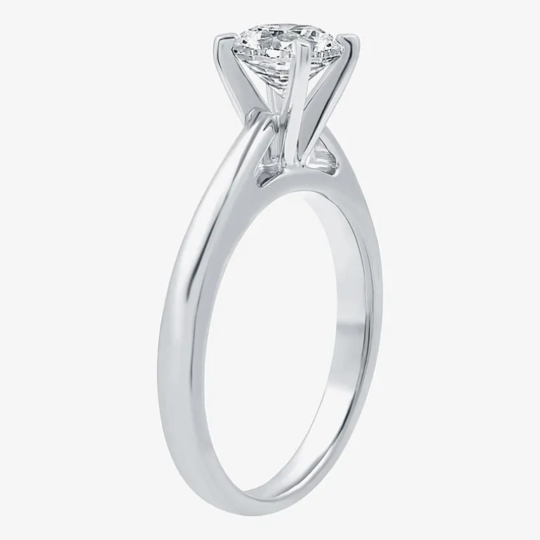 I Said Yes (G / Si1-Si2) Womens 1 1/4 CT. T.W. Lab Grown White Diamond Sterling Silver Round Solitaire Bridal Set