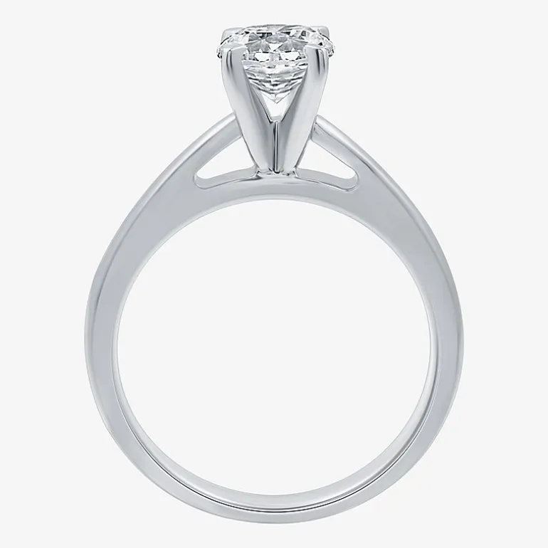 I Said Yes (G / Si1-Si2) Womens 1 1/4 CT. T.W. Lab Grown White Diamond Sterling Silver Round Solitaire Bridal Set
