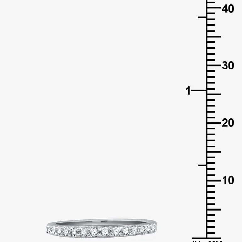 I Said Yes (H-I / I1) 1/4 CT. T.W. Lab Grown White Diamond Sterling Silver or 14K Gold Over Silver Wedding Band