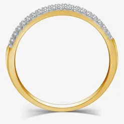 I Said Yes (H-I / I1) 1/4 CT. T.W. Lab Grown White Diamond Sterling Silver or 14K Gold Over Silver Anniversary Wedding Band